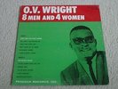 O.V. Wright 8 MEN AND 4 WOMEN R&B & SOUL FUNK 12  BACKBEAT LP-66  33 RPM   (VG+)
