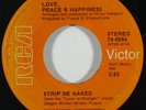 70s Soul 45 LOVE PEACE & HAPPINESS Strip Me Naked/Unborn Child on RCA VG++