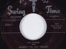 R&B 45 RAY CHARLES Misery In My Heart SWING TIME HEAR