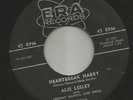 ROCKABILLY -- ALIS LESLEY-- HEARTBREAK HARRY  -HEAR BOTH- 1957 ERA