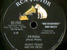 PEREZ PRADO - HEAR IT - 1958 - PATRICIA / WHY WAIT - RARE 78 RPM