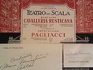 MARIA CALLAS +ROLANDO PANERAI  AUTOGRAPH + TEATRO ALLA SCALA 3 LP BOX SET RARE