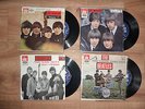 THE BEATLES E.P FRANCAIS ODEON MOE / VOL . 1 / 2 / 3 / 4 LABEL BLEU EXCEPTIONNEL