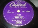 Peggy Lee Fever UK Capitol CL. 14902 1958 78 rpm 10