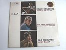 JACQUELINE DU PRE ELGAR CONCERTO JANET BAKER SEA PICTURES HMV ASD655 RED SEMI
