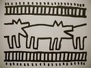 TOP RARE KEITH HARING 12” ART COVER DOG EAT DOG / LIM. 500 COPIES / No. 81