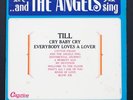 ...and THE ANGELS sing LP Orig 1962 PROMO label EXC Cond Popcorn Girl Group wlp
