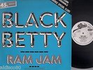 RAM JAM black betty RARE FRENCH PROMO DISCO 12