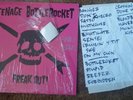 Teenage Bottlerocket SIGNED Freak Out WITH SETLIST, OIS AND POSTER Nofx fat