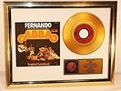 ABBA, Fernando, mit Cover, Gold Record, goldene Schallplatte, Award, platin