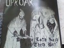 UPROAR AND THE LORD SAID LET THERE BE LP SKINHEAD PUNK OI INSERT