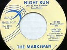 THE MARKSMEN 45 Night Run BLUE HORIZON Promo SURF Rock 'n' Roll VENTURES #CC716