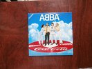 7 INCH SINGLE ABBA SLIPPING THROUGH MY FINGERS JAPAN PROMO RED VINYL PIC DISC