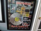 IRON MAIDEN  SIGNED FIRST ALBUM  LP FRAMED