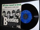 BEATLES SINGLE ORIGINAL ESPAÑA SPAIN EMI ODEON RARE REFERENCE 1965 YE YE SPANISH