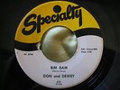 DON AND DEWEY BIM BAM/JUSTINE US PRESSING SPECIALTY LABEL