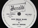 LIGHTNIN' HOPKINS - SICK FEELIN' BLUES - CLEAN HERALD PROMO 78 HEAR IT LISTEN