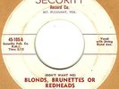 JERRY ARNOLD: Blonds Brunettes or Redheads 45 Security bopper hear