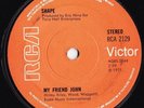 Shape Rare UK 45 My friend John EX 1971 RCA 2129 Shape of the rain Folk Rock