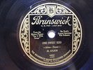 AL JOLSON Brunswick 4402 US 78rpm LIZA / ONE SWEET KISS EX-