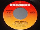 Mac Davis: I'm Just In Love / Every Now And Then 45 - Northern Soul