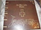 VENOM - AT WAR WITH SATAN 1984 VINYL GATEFOLD LP & LYRIC SHEET INSERT NEAT 1015