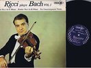 RARE EARLY RELEASE RUGGIERO RICCI J.S. BACH THREE LP SET