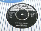 BARRY DARVELL GERONIMO STOMP / HOW WILL IT END 45 UK LONDON 1960 ROCKABILLY