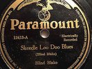 BLIND BLAKE PARAMOUNT 12413 BLUES 78 RPM RECORD E-/V+