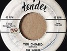 Doo Wop R&B 45 THE SHIELDS You Cheated on TENDER #513 Orig. 1st press   HEAR IT