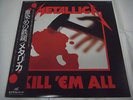 METALLICA-Kill 'Em All JAPAN 1st.Press w/OBI Iron Maiden Venom Slayer Motorhead