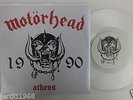 MOTORHEAD  1990 ATHENS  LIMITED 7' INCH SINGLE CLEAR VINYL    JUDAS PRIEST