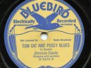 HEAR - Rare Blues 78 - Jimmie Davis - Tom Cat And Pussy Blues - Bluebird B-6272