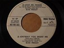 ELVIS PRESLEY RCA Victor DJ-7 PROMO LOVE ME TENDER / ANYWAY YOU WANT ME -Hear