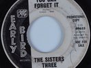 Northern Soul 45 SISTERS THREE You Can Forget It EARLY BIRD HEAR