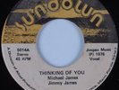 70s Soul 45 MICHAEL & JIMMY JAMES Thinking of You SUNDOWN HEAR