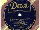 LOUIS JORDAN jump-blues 78 Saturday Night Fish Fry (EE-)
