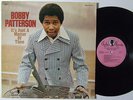BOBBY PATTERSON It's Just A Matter Of Time LP on Paula 70s Soul