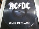 AC/DC Back In Black LP ALBERT Aussie picture disc rock metal VG+ light wear
