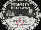 78 EDISON Siegmund Hiess 'Ich MARIE RAPPOLD Jacuqes Urlus 82277 VG+