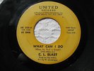 C.L.BLAST WHAT CAN I DO/I'M IN A DAZE UNITED 224 rare soul 45 (VG+)
