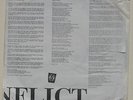 Conflict 'The Final Conflict' Mortarhate punk LP TEST PRESSING with lyrics 1988