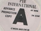 Bobby Freeman, C'Mon an Swim, Pye Promo, Mint, Rare Soul