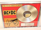 AC/DC, For Those About To Rock, Cover, Platin Record, Schallplatte, Award, AC DC
