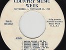 1962 Country Music Week Spots EP- Patsy Cline Jim Reeves Connie Francis - LISTEN