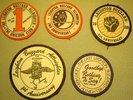 FIVE ORIGINAL NORTHERN SOUL PATCHES- LEIGHTON BUZZARD ALLNIGHTERS- EX CONDITION