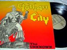 GOTHAM CITY Lp The Unknown FINGERPRINT Label 006  METAL Sweden VG++