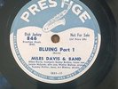 hear MILES DAVIS Bluing 78 rpm PRESTIGE 846 DJ PROMO Sonny Rollins Jackie McLean