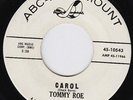 TOMMY ROE Carol RARE M- US PROMO 45 scorching rocker FRAT DANCER garage LISTEN