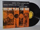 Sonny Rollins, Plays For Bird   '57 Prestige 7095 W. 50th DG FLAT EDGE RVG LP